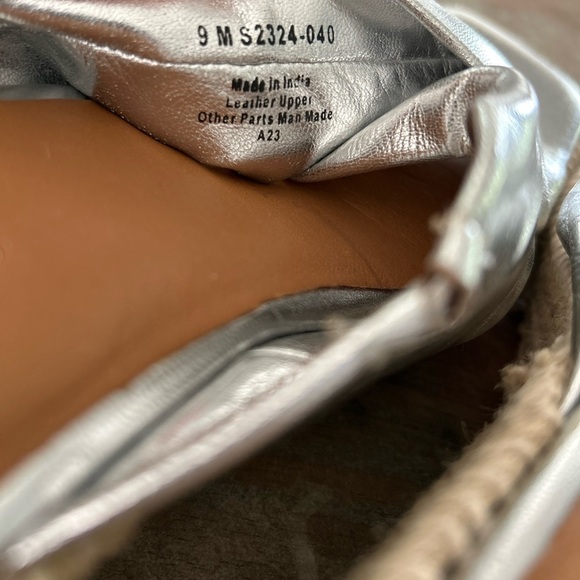 NWOT Softwalk Hasting sandal, silver, tan jute wedge heel, women’s size 9. - Picture 12 of 14